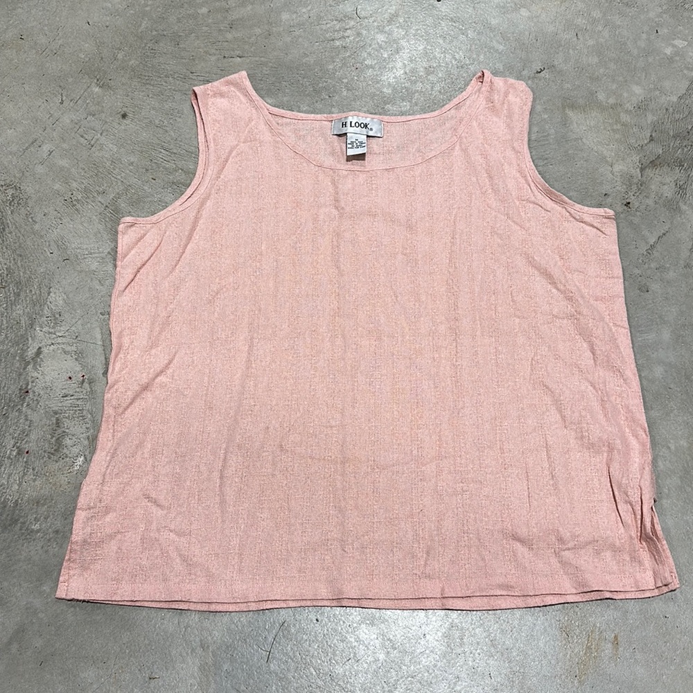 H Look brand Rose pink tank top /Size M / M-54‎